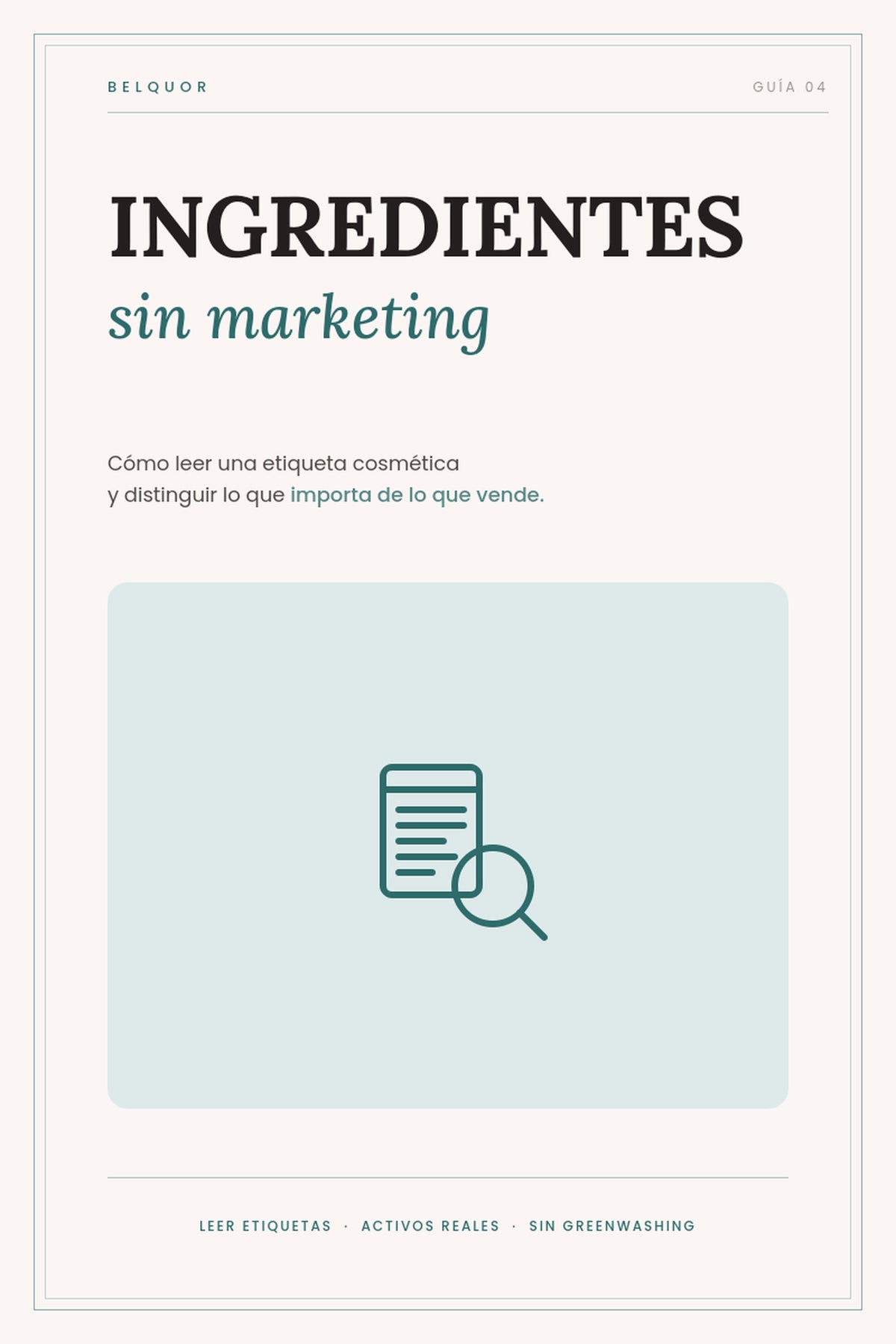 Ebook Ingredientes sin Marketing